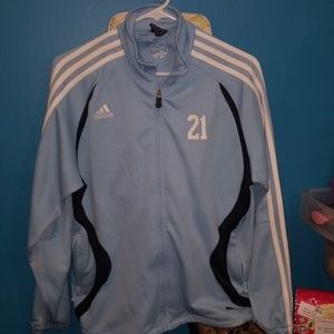 Adidas track zip up